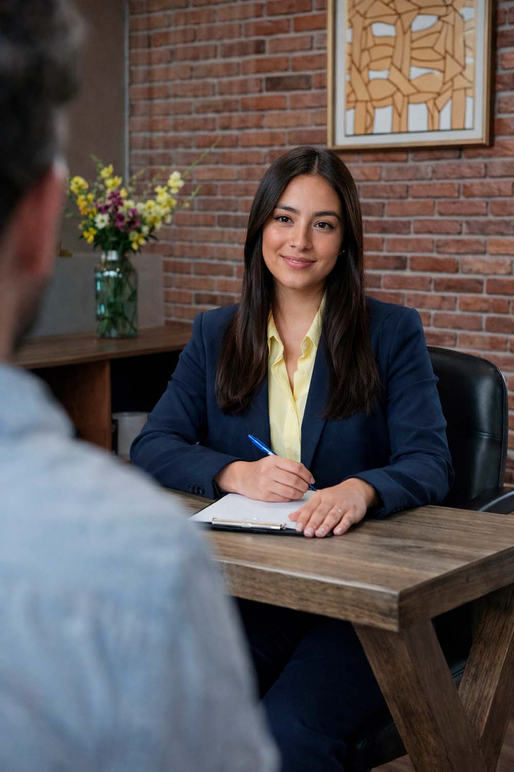 Entrevista laboral realizada por colaboradora de Xima Group.