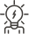  Icono que representa el desarrollo con un foco encendido.
